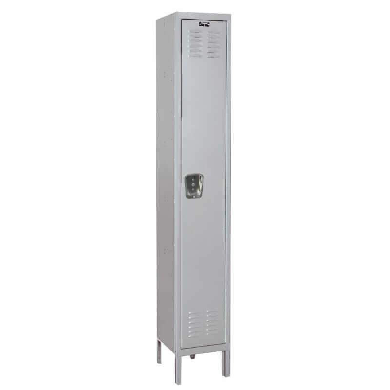 Hallowell MedSafe Antimicrobial Louvered Steel Locker — 1 Tier, 1 Wide UMS1288-1PL-AM YourLockerStore